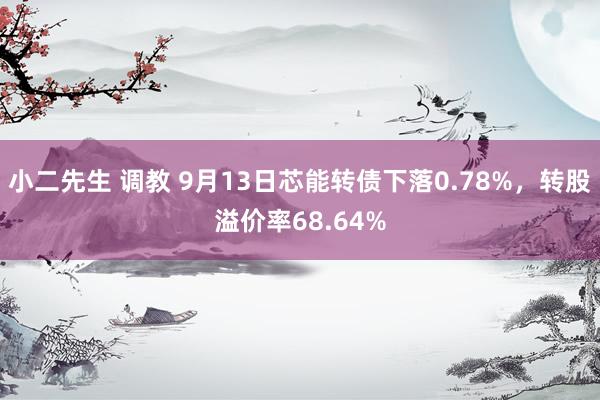 小二先生 调教 9月13日芯能转债下落0.78%，转股溢价率68.64%