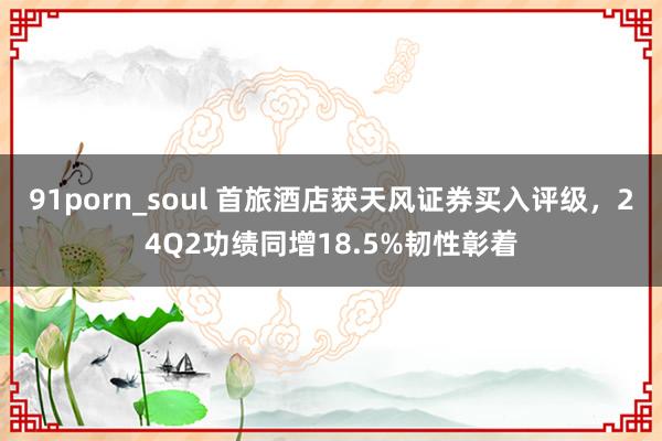 91porn_soul 首旅酒店获天风证券买入评级，24Q2功绩同增18.5%韧性彰着