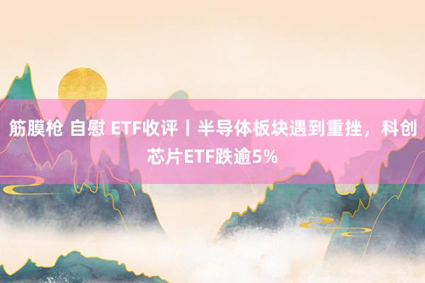 筋膜枪 自慰 ETF收评丨半导体板块遇到重挫，科创芯片ETF跌逾5%