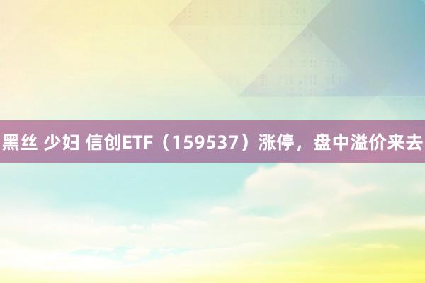 黑丝 少妇 信创ETF（159537）涨停，盘中溢价来去