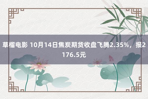 草榴电影 10月14日焦炭期货收盘飞腾2.35%，报2176.5元