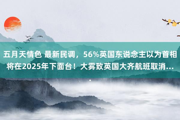 五月天情色 最新民调，56%英国东说念主以为首相将在2025年下面台！大雾致英国大齐航班取消...