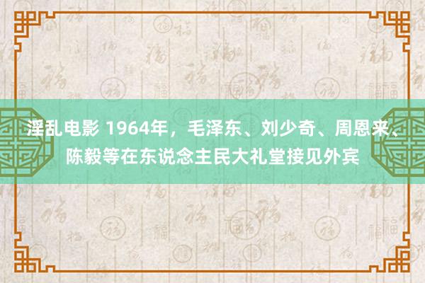 淫乱电影 1964年，毛泽东、刘少奇、周恩来、陈毅等在东说念主民大礼堂接见外宾